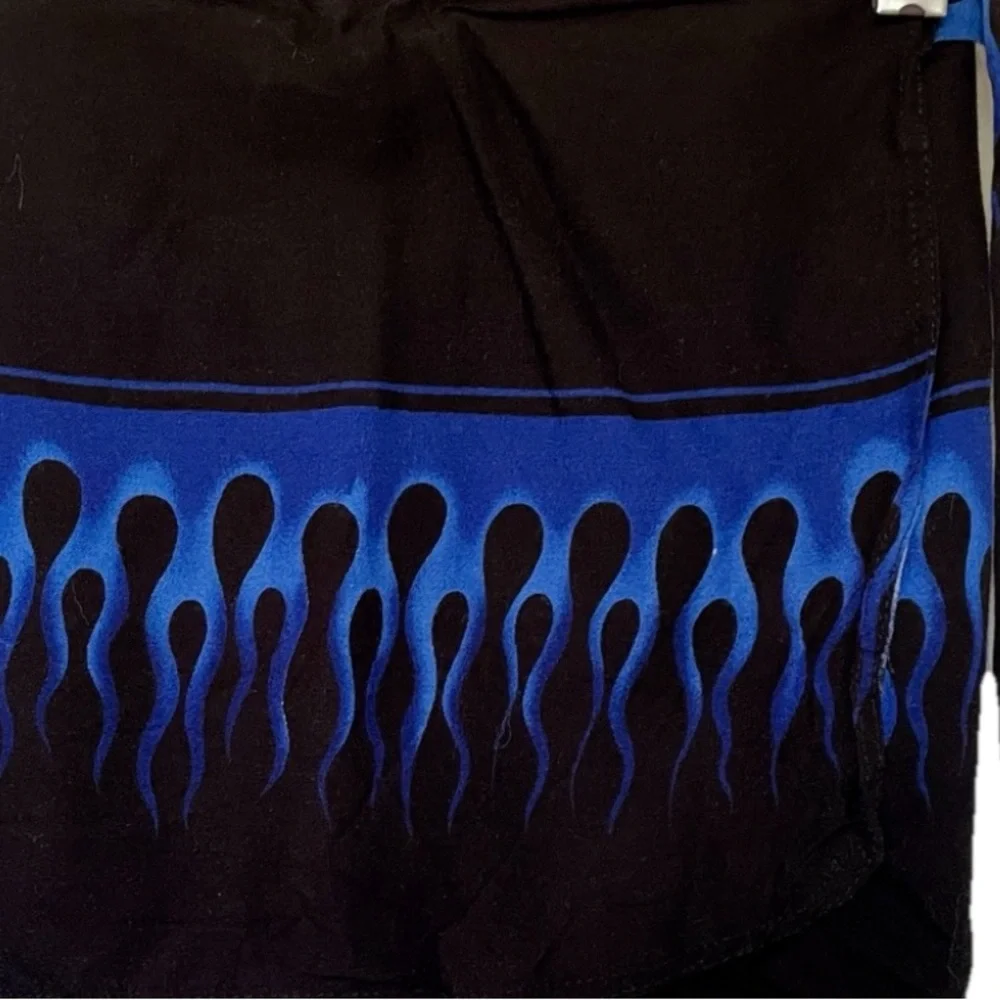 VINTAGE 90s Girls SWIMSUIT COVERUP Wrap Skirt O/S